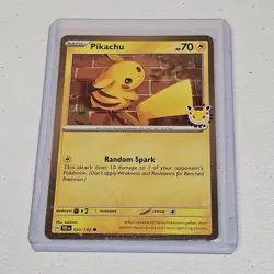 Pikachu Pokemon Day 2026 051/162 30th Anniversary Stamped Promo Holo Pokemon TCG - Image 1