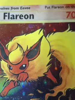 Pokemon TCG Flareon Jungle Base Set Unlimited Holo 3/64 - Image 2