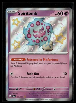 Pokemon TCG SV: Paldean Fates #158/091 Spiritomb - Image 1