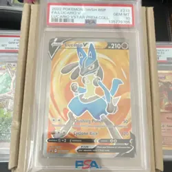 Pokemon Lucario V SWSH 213 Sword & Shield Full Art Promo Holo PSA 10 - Image 2