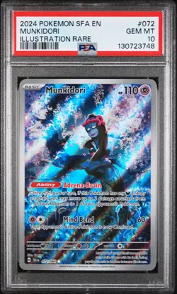 Munkidori Illustration Rare Pokemon Sfa En-Shrouded Fable 072/064 PSA 10 - Image 1