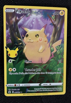 Pikachu Full Art, Pokemon Near Mint, Celebrations, Holo Rare, 5/25 - Image 2