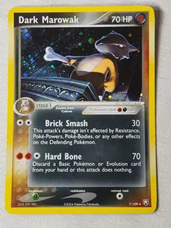 NM Dark Marowak - Holo #7 Team Rocket Returns Pokemon TCG - Image 1