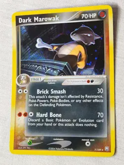 NM Dark Marowak - Holo #7 Team Rocket Returns Pokemon TCG - Image 3