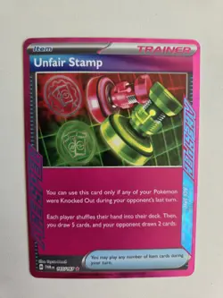 Unfair Stamp 165/167 Pokemon Twilight Masquerade - Image 1