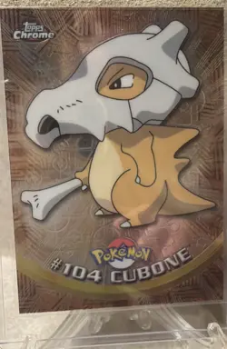 2000 Topps Chrome Cubone #104 Pokemon Tv Animation Edition - Image 1