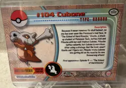 2000 Topps Chrome Cubone #104 Pokemon Tv Animation Edition - Image 2