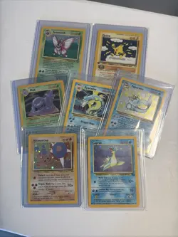 VINTAGE POKEMON LOT OF 7 Venomoth Holo Elekid First Edition MORE, CHECK PICS - Image 1