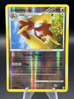 Lopunny 30/130 - Diamond & Pearl Reverse Holo Rare Pokemon TCG - Image 1