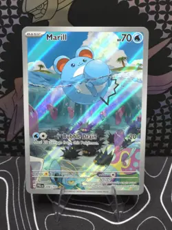 Marill Pokemon Paldea Evolved (204/193) Illustration Rare (IR) NM - Image 1