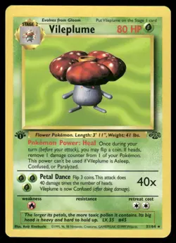 Vileplume 31/64 1st Edition Jungle Rare NM EBAY LIVE MONDAY - Image 1