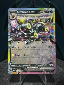 Pokemon Umbreon EX TCG Prismatic Evolutions Stamped Promo Card 060/131 - Image 1