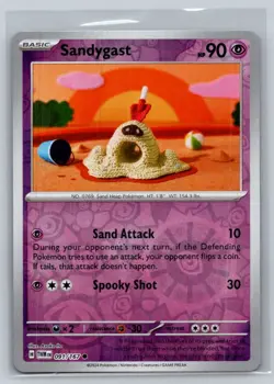 Sandygast #091/167 SV06: Twilight Masquerade Reverse Holo Common - Pokemon F41 - Image 1