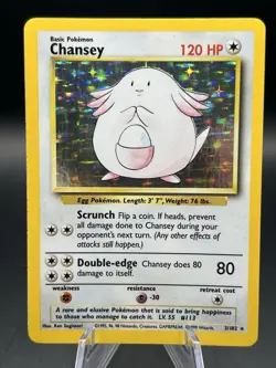 Chansey - Holo Rare Base Set 1999 Pokemon TCG - Image 1