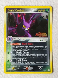 NM Dark Crobat - Reverse Holo #3 Team Rocket Returns Pokemon TCG - Image 1