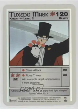 2001 Sailor Moon Collectible Card Game Premiere Expansion Set Tuxedo Mask #157 - Image 1