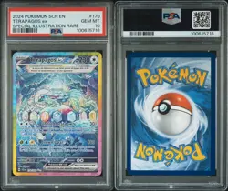 Terapagos EX 170/142 Special Illustration Rare Pokemon Stellar Crown PSA 10 GEM - Image 3