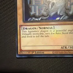 Yugioh RA05-EN085 Blue-Eyes White Dragon Stamped Ultra Rare 1st Edition MINT - Image 2