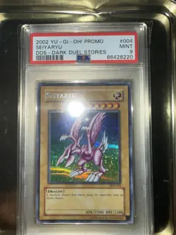 2002 Yu-Gi-Oh! Promo Seiyaryu DDS-Dark Duel Stories #004 PSA 9 - Image 3