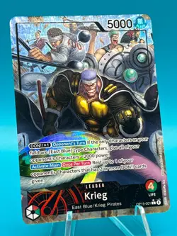 One Piece OP15 Krieg Leader OP15-001 Alt ART Foil - Adventure On Kami's Island - Image 1