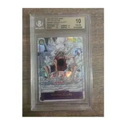 2025 Bandai ONE PIECE EB02-061 MONKEY D. LUFFY MANGA FOIL SEC RARE BGS 10 - Image 1