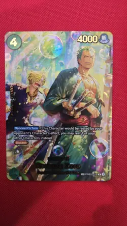 One Piece TCG The Azure Sea's Seven Foil OP-14 Roronoa Zoro PRB02-006 (SP) - Image 1