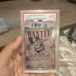 WANTED Alt Art Buggy One Piece 2024 OP09 Emperors/New World Japanese #051 PSA 10 - Image 1