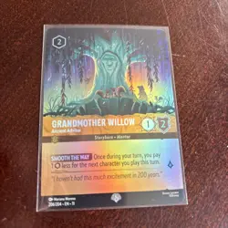Disney Lorcana Winterspell GRANDMOTHER WILLOW Ancient Advisor Epic Foil #206/204 - Image 2