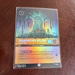 Disney Lorcana Winterspell GRANDMOTHER WILLOW Ancient Advisor Epic Foil #206/204 - Image 3