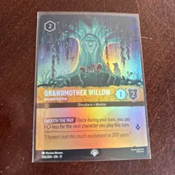 Disney Lorcana Winterspell GRANDMOTHER WILLOW Ancient Advisor Epic Foil #206/204 - Image 4
