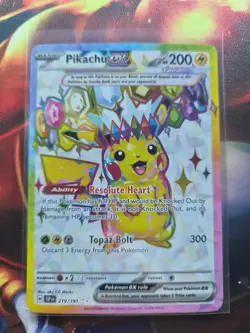 Pokemon TCG Surging Sparks Pikachu EX 219/191 NM Condition Secret Rare - Image 1