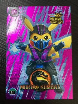 Electric Pikachu Cosplay #40 MORTAL KOMBAT - Pink Cracked Ice Holo - Image 1