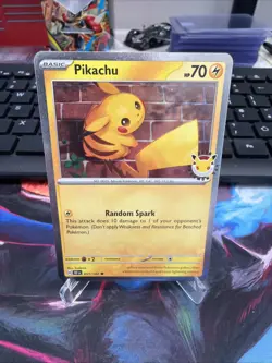 Pokemon TCG Pikachu Pokemon Day 051/162 Promo - Image 1