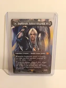 MTG Final Fantasy Sephiroth Fabled SOLDIER One Winged Angel Borderless 317 NM - Image 1