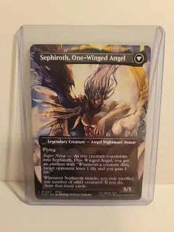 MTG Final Fantasy Sephiroth Fabled SOLDIER One Winged Angel Borderless 317 NM - Image 2