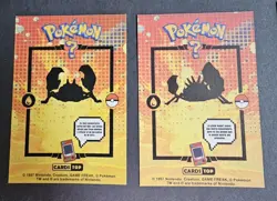 KRABBY X KINGLER - POKEMON KANTO CARDS TOP POKEDEX CCG FOIL - Image 2