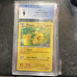 Pikachu 26/83 Toys R Us Promo 2016 Generations CGC 9 Graded Pokemon Card - Image 1