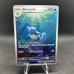 Pokemon TCG Wartortle 171/165 Scarlet & Violet 151 Holo Illustration Rare Card - Image 1