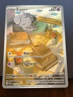 Pokemon TCG Espurr Rare Full Art Holo Card 095/088 English Perfect Order See Pic - Image 1