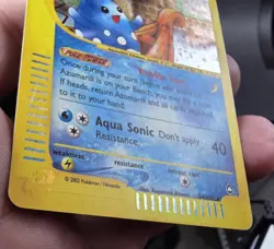 Azumarill Holo Rare H4/H32 Aquapolis 2003 Pokemon E-reader WOTC Card - LP - Image 4