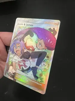 Pokemon TCG Jesse And James Full Art Trainer Card 68/68 Hidden Fates Mint/ NM+ - Image 5