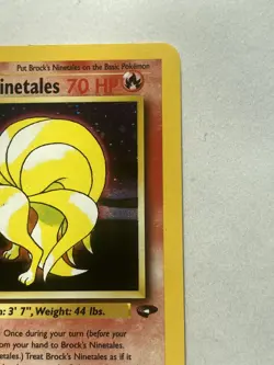 Pokemon TCG Brock's Ninetales Unlimited Holo Rare Card Gym Challenge 3/132 - Image 5