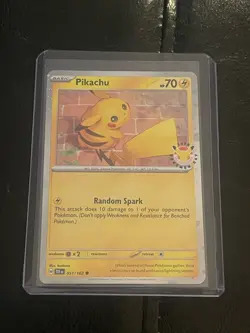 Pokemon TCG Pikachu 051 /162 Stamped 2026 Pokemon Day Promo Card - Image 3