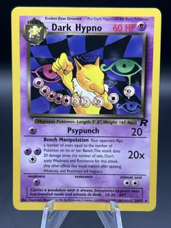 Pokemon TCG Dark Hypno TCG Card 26/82 Non-Holo Rare - Image 1