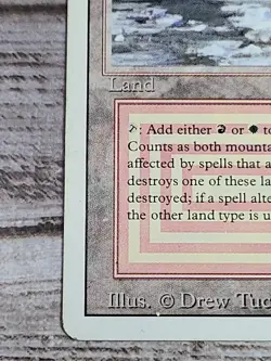 MTG Plateau Revised Edition - Dual Land - Lightly Played LP/MP - Vintage 1994 - Image 5