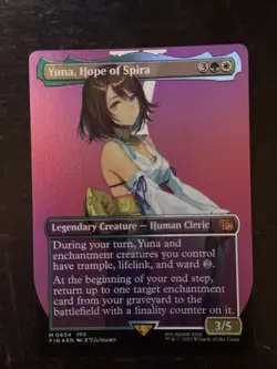 MTG Final Fantasy English Yuna, Hope of Spira Borderless 0404 Foil - Image 1