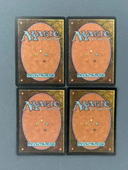 x4 Lotus Petal MTG Hand Painted Borderless Extended Season Altered NEW Art Tentz - Image 2