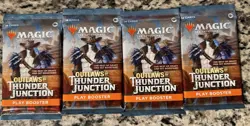 MTG Outlaws of Thunder Junction - Play Booster Pack - 4X Lot - Image 1