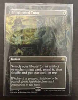 (1) MTG - Enlightened Tutor - FOIL Borderless Rare #412 Dominaria Remastered NM - Image 1