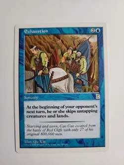 Exhaustion (From Portal Three Kingdoms) x1 MTG ENGLISH Rare -- Check My Store! - Image 2
